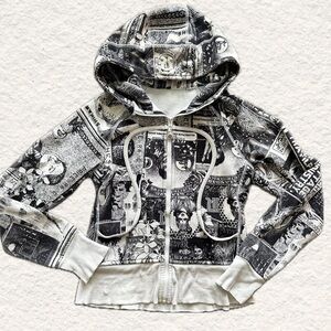 Rare vintage Lululemon manifesto euro graphic scuba jacket